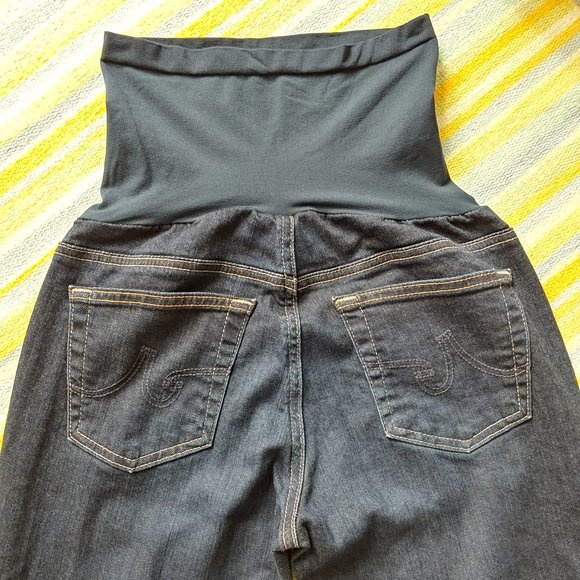 AG Adriano Goldschmied cropped skinny maternity jeans 29 - Picture 2 of 12